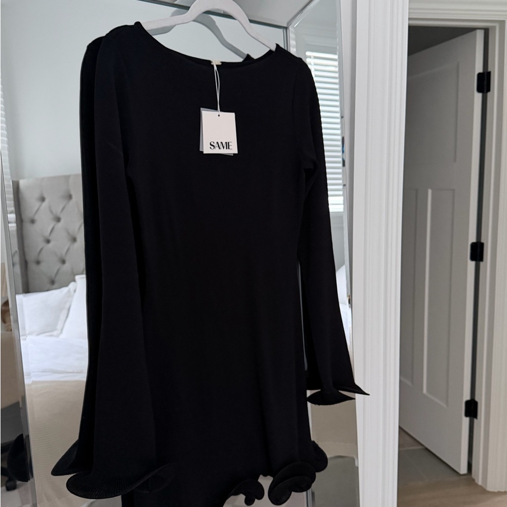 SAME Ruffle Hem Mini Dress